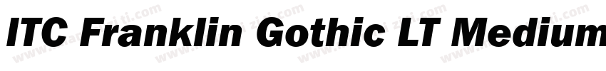 ITC Franklin Gothic LT Medium Italic字体转换